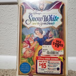 Snow white and the seven dwarfs masterpeice vhs